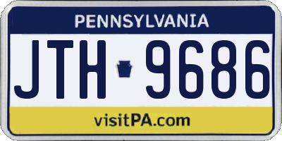 PA license plate JTH9686