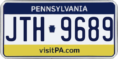 PA license plate JTH9689