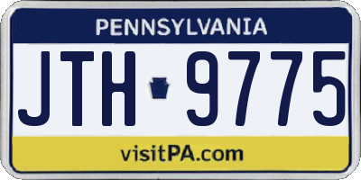 PA license plate JTH9775