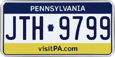 PA license plate JTH9799