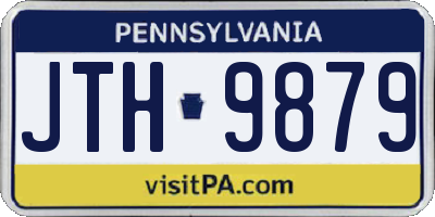 PA license plate JTH9879