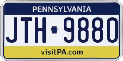 PA license plate JTH9880
