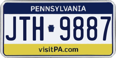 PA license plate JTH9887