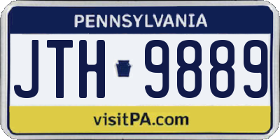 PA license plate JTH9889