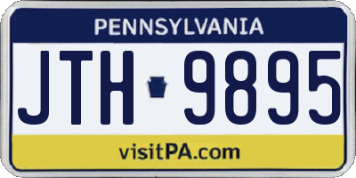 PA license plate JTH9895