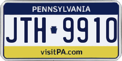 PA license plate JTH9910