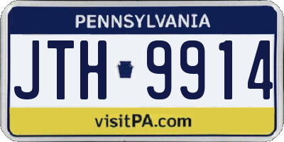 PA license plate JTH9914