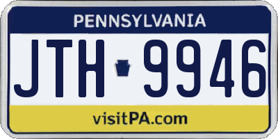 PA license plate JTH9946