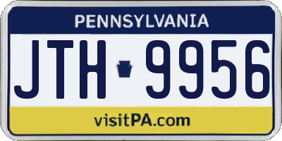 PA license plate JTH9956