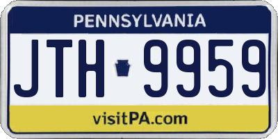 PA license plate JTH9959