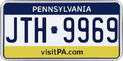 PA license plate JTH9969
