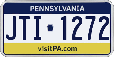 PA license plate JTI1272