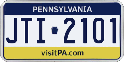 PA license plate JTI2101