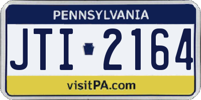 PA license plate JTI2164