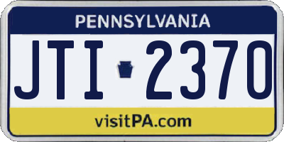PA license plate JTI2370