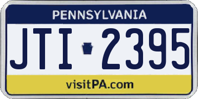 PA license plate JTI2395