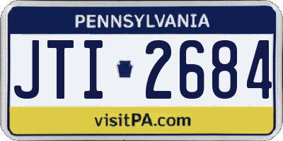 PA license plate JTI2684