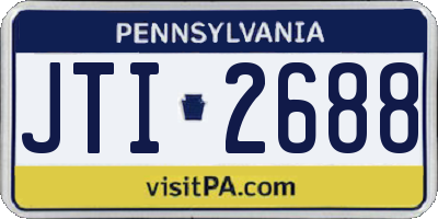 PA license plate JTI2688