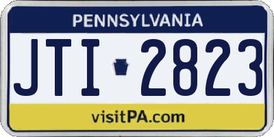 PA license plate JTI2823