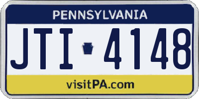 PA license plate JTI4148