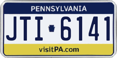 PA license plate JTI6141