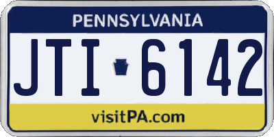 PA license plate JTI6142