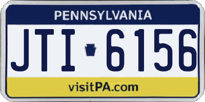 PA license plate JTI6156