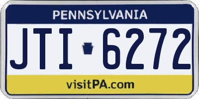 PA license plate JTI6272