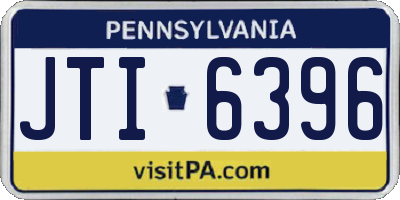 PA license plate JTI6396
