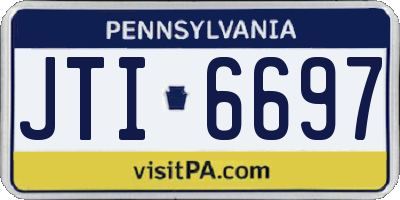 PA license plate JTI6697