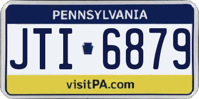 PA license plate JTI6879