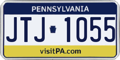PA license plate JTJ1055