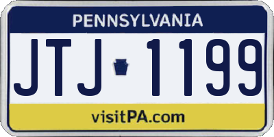 PA license plate JTJ1199