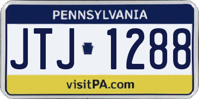 PA license plate JTJ1288