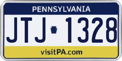 PA license plate JTJ1328
