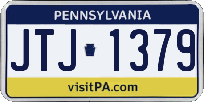 PA license plate JTJ1379