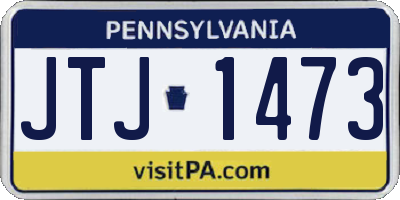 PA license plate JTJ1473
