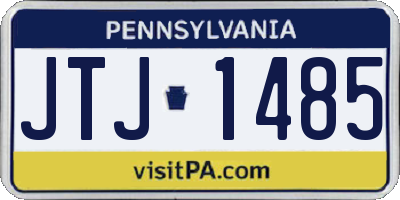 PA license plate JTJ1485