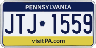 PA license plate JTJ1559