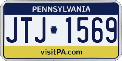 PA license plate JTJ1569