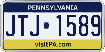 PA license plate JTJ1589
