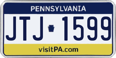 PA license plate JTJ1599