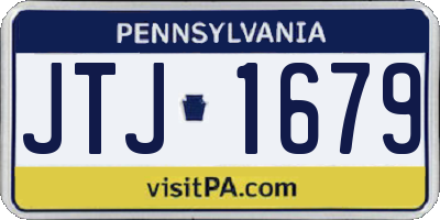 PA license plate JTJ1679