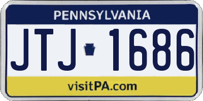 PA license plate JTJ1686