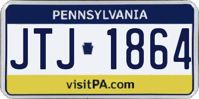 PA license plate JTJ1864
