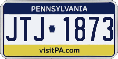 PA license plate JTJ1873