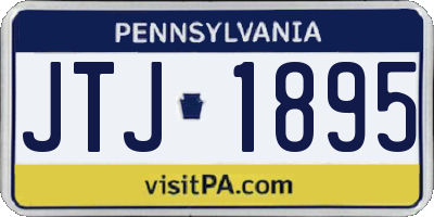 PA license plate JTJ1895