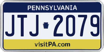 PA license plate JTJ2079