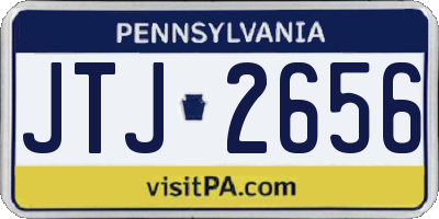 PA license plate JTJ2656
