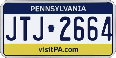 PA license plate JTJ2664